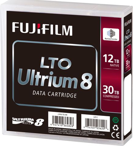 FujiFilm LTO8 Ultrium-8, 12TB / 30TB Data Cartridge Tape