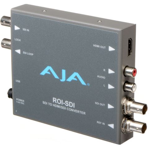 AJA ROI-SDI 3G-SDI to HDMI/3G-SDI Scan Converter with ROI Sc