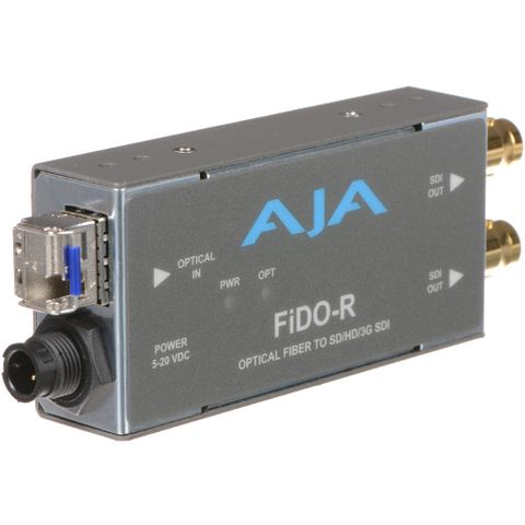 AJA FiDO Single-Channel LC Fiber to 3G-SDI Mini Converter