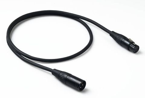 Proel Mic Lead FXLR > MXLR - 1 Metre Spiral Shield BLACK