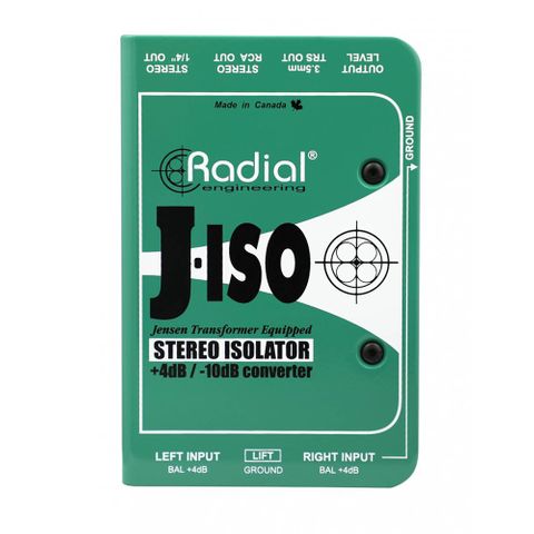 Radial J-ISO Stereo +4dB to -10dB converter