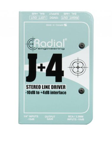 Radial  J+4 Balanced Signal Driver - Stereo Preamplifier