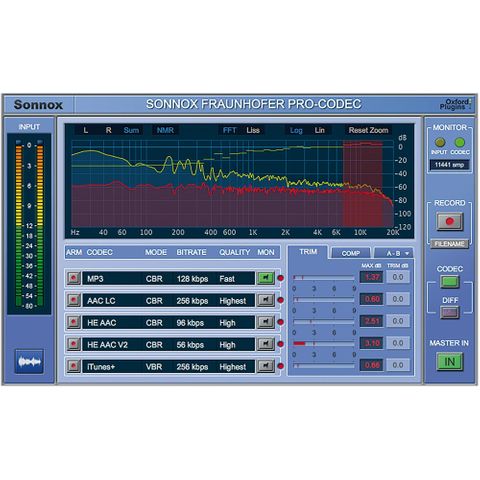 Sonnox Fraunhofer Pro-Codec - Plug-in (Native, Download)