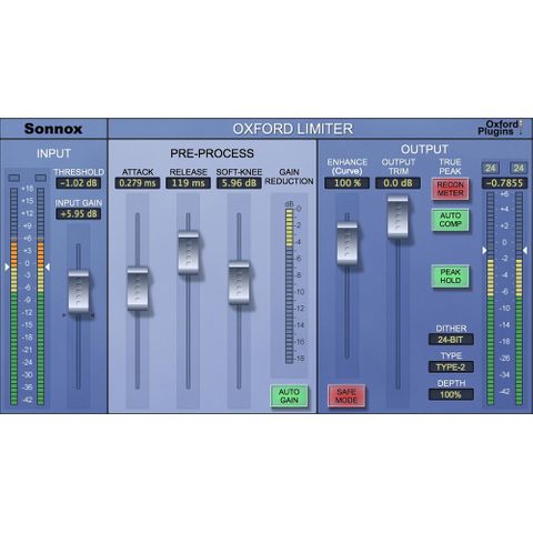 Sonnox Oxford Limiter V4 - Plugin (HD-HDX, Download)