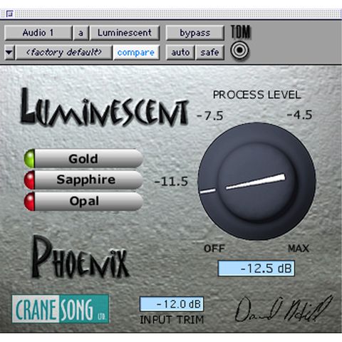 Crane Song Phoenix - Tape Emulation for TDM