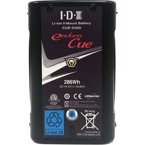 IDX CUE-D300 286Wh Li-Ion Battery (V-Mount)