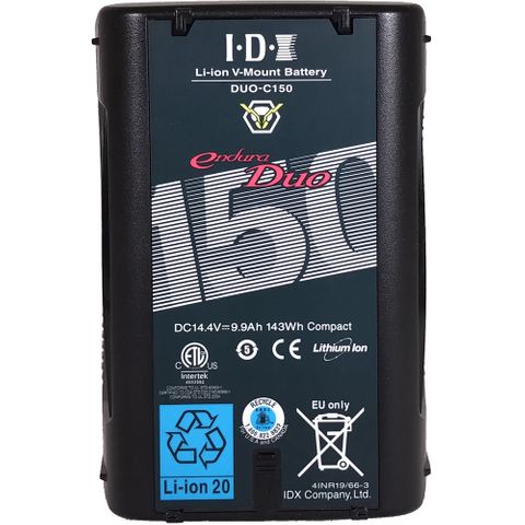 IDX DUO-C150 143Wh Li-ion V-Mount Battery