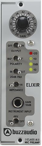 Buzz Audio ELIXIR Mic Preamp for 500 Series