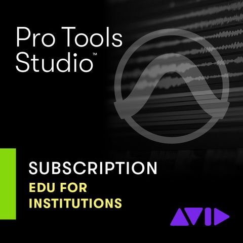 Avid Pro Tools Studio 1-Year Subscription RENEWAL, Education
