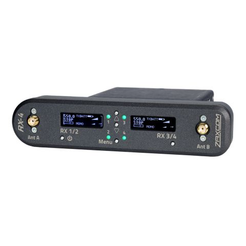 Zaxcom RX-4H MRX Module Interface covering 598-698 MHz