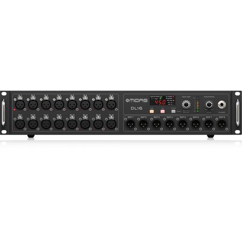 Midas DL16 16-input, 8-output Stage Box w/ ULTRANEY and ADAT