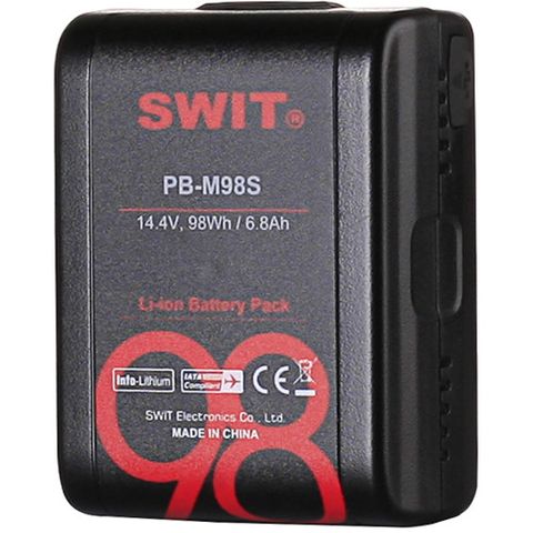 SWIT PB-M98S 14.4V 98Wh Pocket V-mount Battery w D-Tap & USB