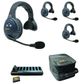 Eartec EVADE EVx4S Wireless Intercom w 4 Single Ear Headsets