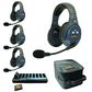 Eartec EVADE EVx4D Wireless Intercom w 4 Dual Ear Headsets