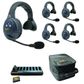 Eartec EVADE EVx5S Wireless Intercom w 5 Single Ear Headsets