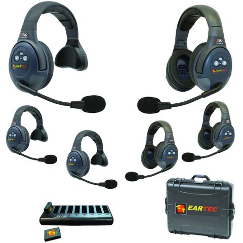 Eartec EVADE EVx633 Wireless Intercom with 3 Single & 3 Dual