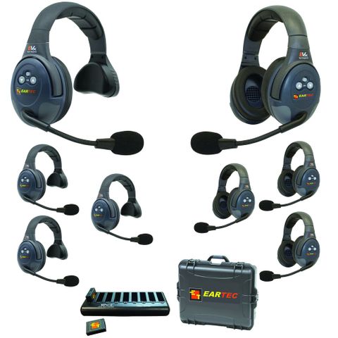 Eartec EVADE EVx844 Wireless Intercom with 4 Single & 4 Dual