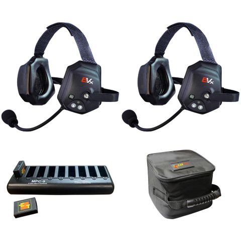 Eartec EVADE Xtreme Wireless Intercom System with 2 Headsets