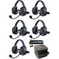 Eartec EVADE Xtreme Wireless Intercom System with 5 Headsets