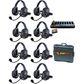 Eartec EVADE Xtreme Wireless Intercom System with 8 Headsets
