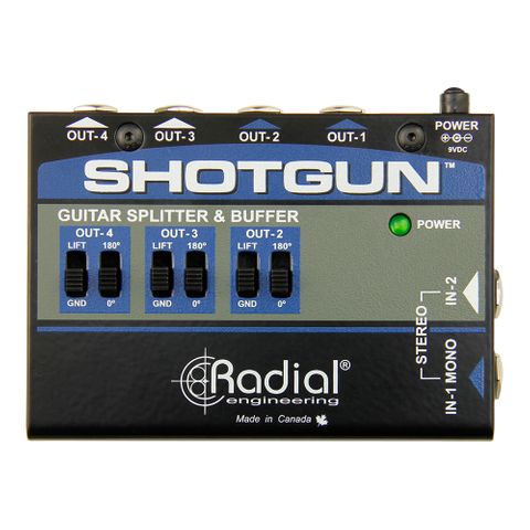 Radial Shotgun stereo 4 channel amp driver