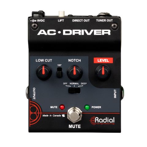 Radial AC-Driver Compact Acoustic Preamp w/ feedback control