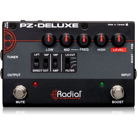 Radial PZ-Deluxe acoustic instrument preamp with EQ and DI