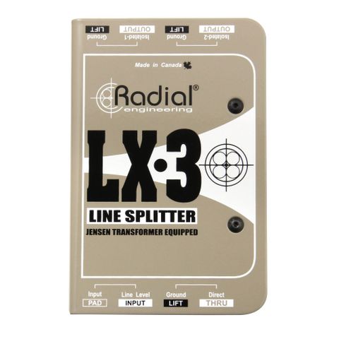 Radial LX-3 Passive Line-Level Splitter