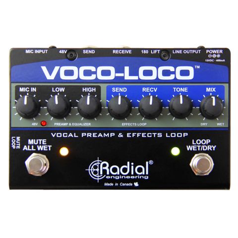 Radial Voco- Loco Effects Switcher for Voice or Instrument