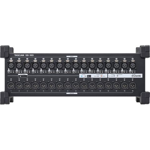 Tascam SB-16D 16x16 Dante Stage Box and Audio Interface