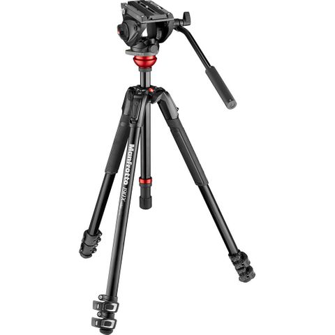 Manfrotto 500 Fluid Video Head with 190X Video Aluminum Tripod