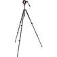 Manfrotto 500 Fluid Video Head with 190X Video Aluminum Tripod