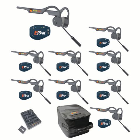 Eartec EP9LZ E-PAK Wireless Communication System - 9 Person Setup