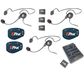 Eartec EP3CYB E-PAK Cyber Headsets Communication System 3-Person Setup