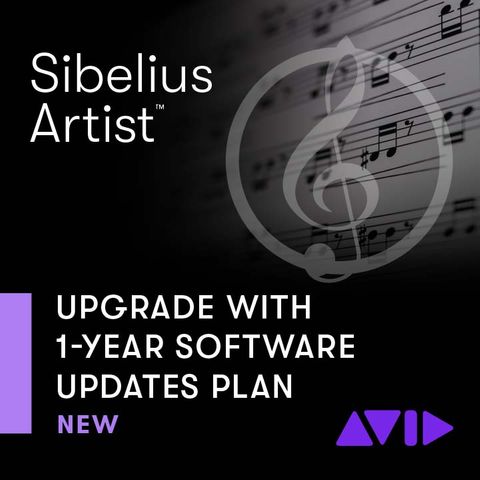 Avid Sibelius Artist Upgrade with 1-Year Software Updates - NEW