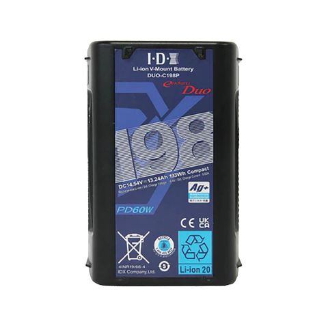 IDX DUO C198P 97Wh Li-ion V-Mount Battery with 2x D-Taps & 1x USB-C