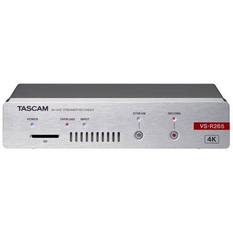 Tascam VS-R265 4K/UHD AV Over IP Streaming Encoder Decoder