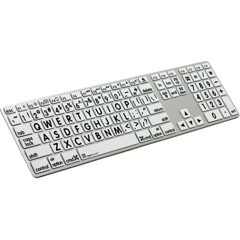 Logickeyboard XLPrint Apple Advance Keyboard with Large Print