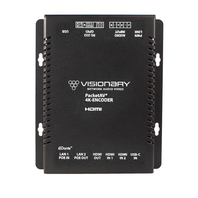 Visionary Solutions DuetE-2 Encoder 4K UHD, DANTE/AES67 over IP