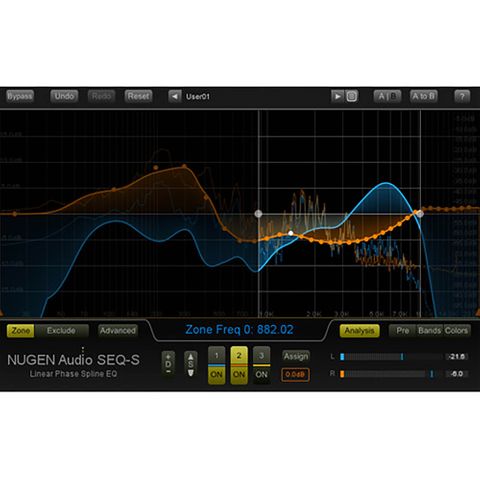 NUGEN Audio SEQ-ST Stereo Linear Phase Spline EQ