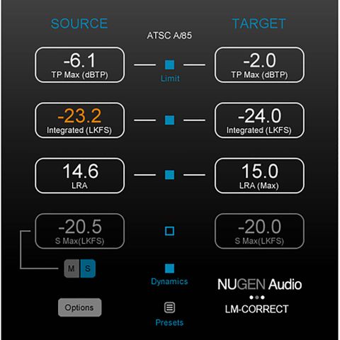 NUGEN Audio LM-Correct with DynApt Extension