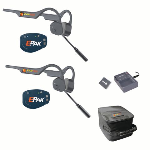 Eartec EP2LZ E-PAK Wireless Communication System - 2 Person Setup
