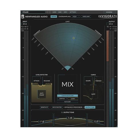 Newfangled Audio Invigorate Bus Compressor and Enhancer Plug-In