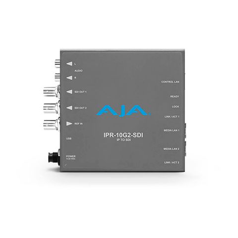 AJA Single Channel SMPTE ST 2110 IP to SDI Mini-Converter