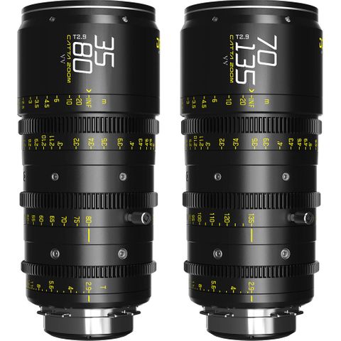 DZOFilm Catta Ace FF 35-80/70-135mm T2.9 Zoom Lens Bundle (PL/EF)