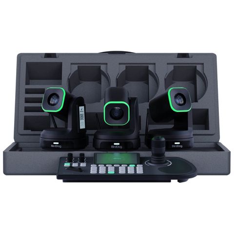 BirdDog 3 x X1 30x PTZ Cam & KBD PTZ Controller Bundle Black & White