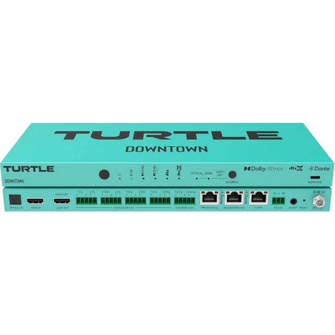 Turtle AV DOWNTOWN Multichannel Dolby Atmos and DTS to Dante Encoder