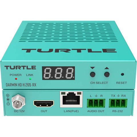 Turtle Darwin HD H.265 HDMI 1080p60 4:4:4 AV-over-IP Receiver