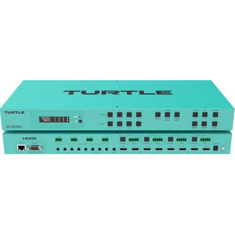 Turtle AV 4x4 4K60 Video Wall, Matrix & Multiviewer