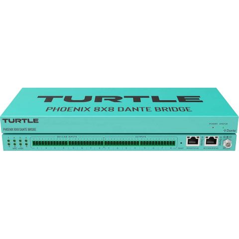 Turtle AV Phoenix 8x8 Dante Audio Bridge